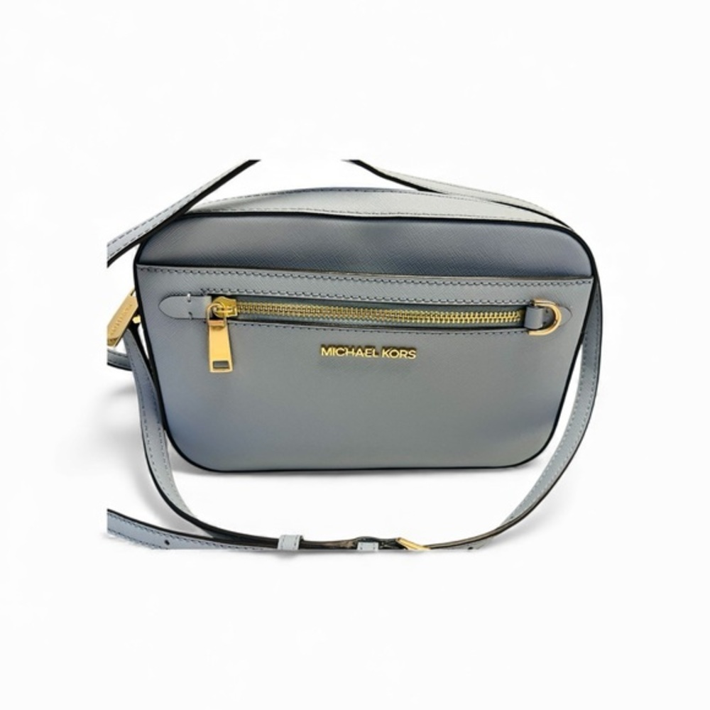 Michael Kors JET SET LARGE SAFFIANO LEATHER CROSSBODY BAG